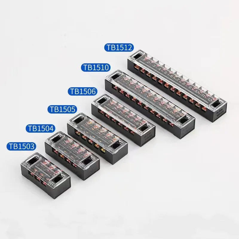 TB Series Fixed Terminal Blocks TB1506 Copper terminal Automotive Wire Connectors Electric Screw Terminal Block connector