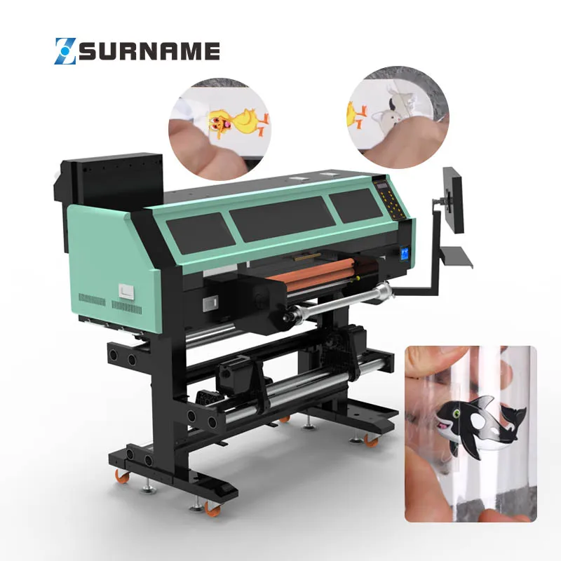 Zhou surmame automatic UV dtf printer ab film multifunctional i3200 head uv dtf printer 4 head epson i3200