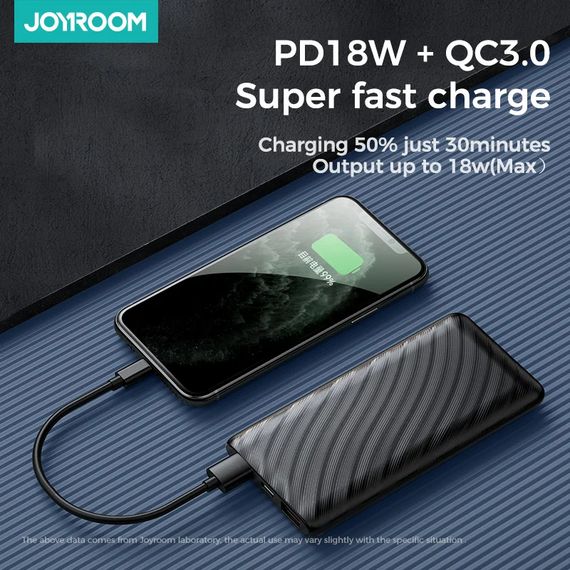 
Joyroom D-QP185 QC3.0 PD Power Banks Wireless Fast Charging 10000mAh Power Bank Mobile Charger 