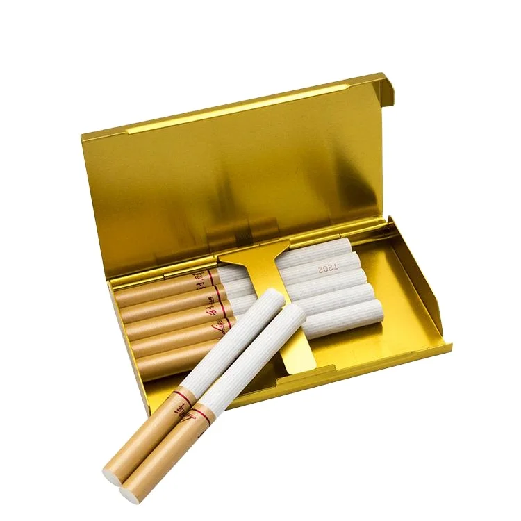 Fancy make your own custom wholesale luxury metal cigarette case custom cigarette box