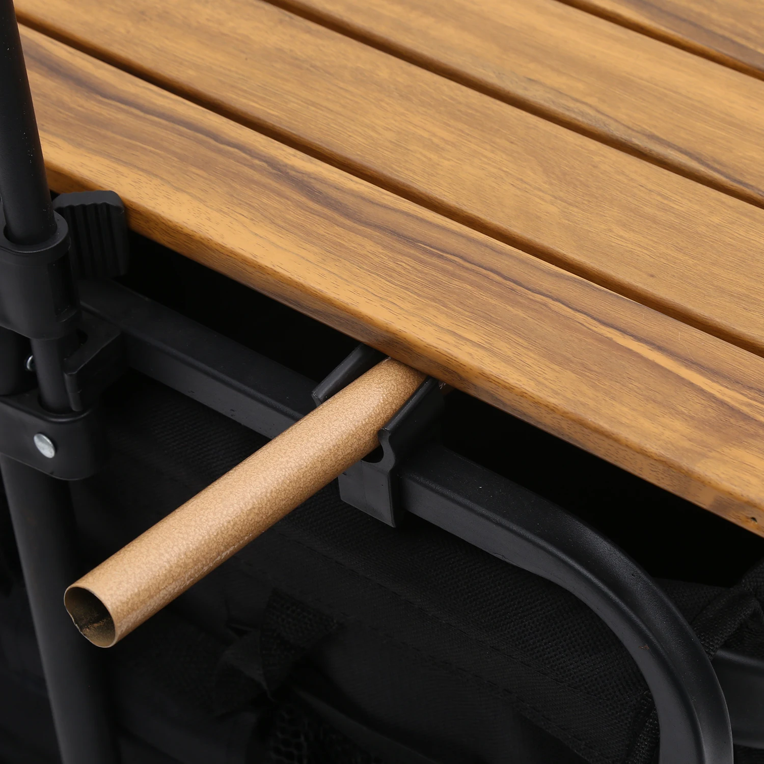 Portable Picnic And Camping Folding Trolley Mesh Structure  Shopping Storage Tools Camping Trolley