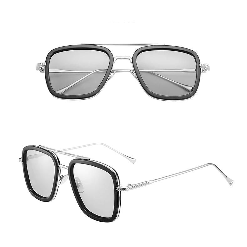 Newest Iron Men Spider Men Glasses Endgame Tony Stark Steampunk Discoloration Sunglasses