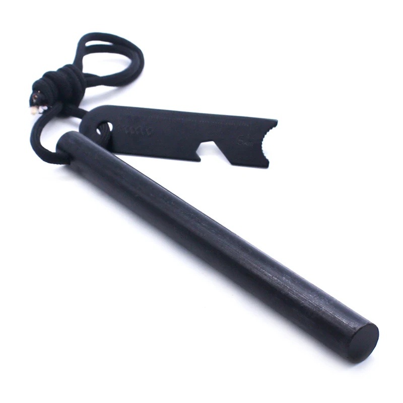 Зажигалка с отверстием 1/2x6 дюймов, комплект стержней из кремниевой стали и магния из ферромагниевого сплава с зажигалкой