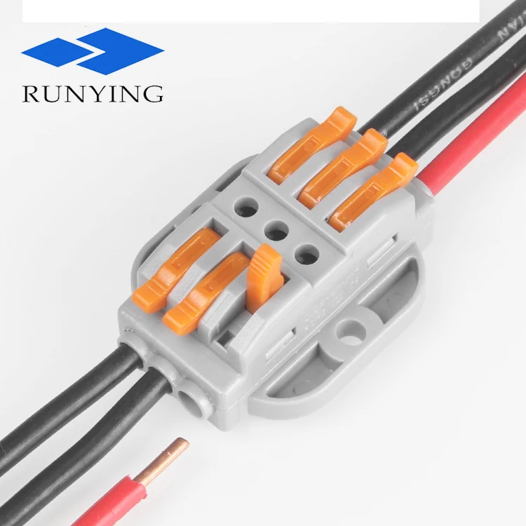 TERMINAL BLOCKS 3 pin 3 holes push in Fast Connection terminal for Various Wires quick splicing wire connector
