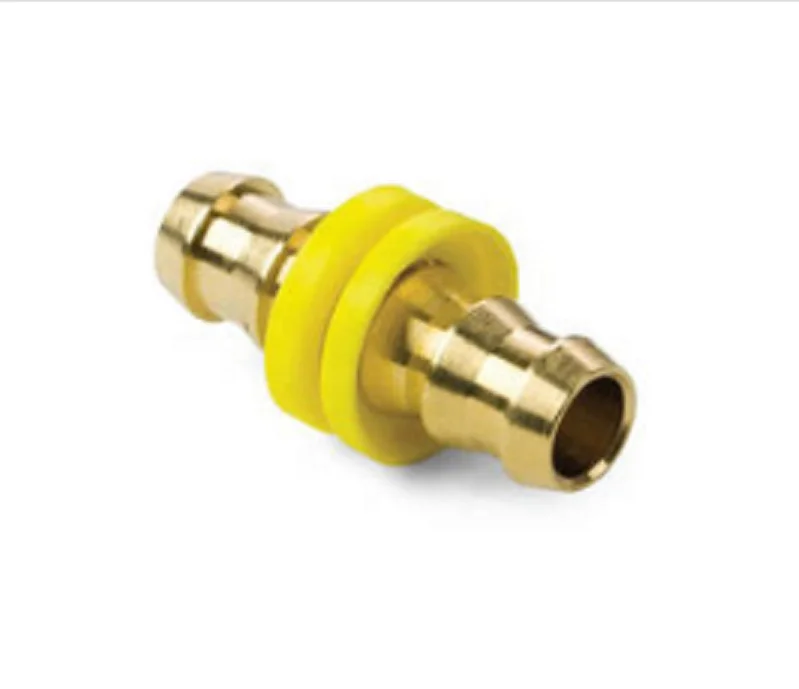 Brass color push- on hose barb rigid tube adapter