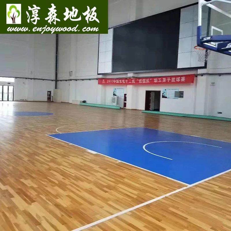 Birch Maple Yellow Color Gym/ Basketball Court/Stage Sport Solid Wood Flooring made of  Birchwood Maple Wood Oak Wood