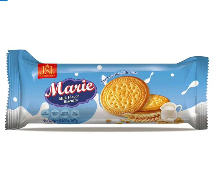 High Quality Delicious Taste Round Biscuit Milk Flavor Breakfast Cookie