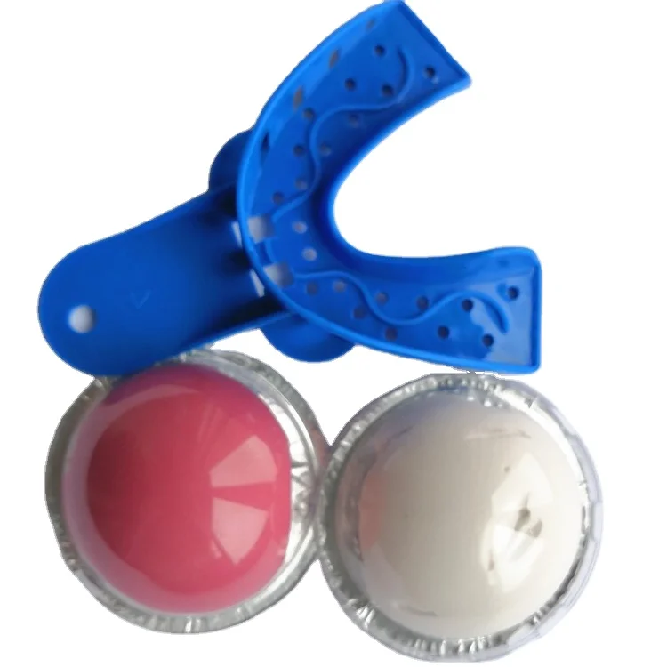 Free sample Fedex express link/ silicone putty with tray dental kit sample order, 4 pairs putty with 4 pcs trays