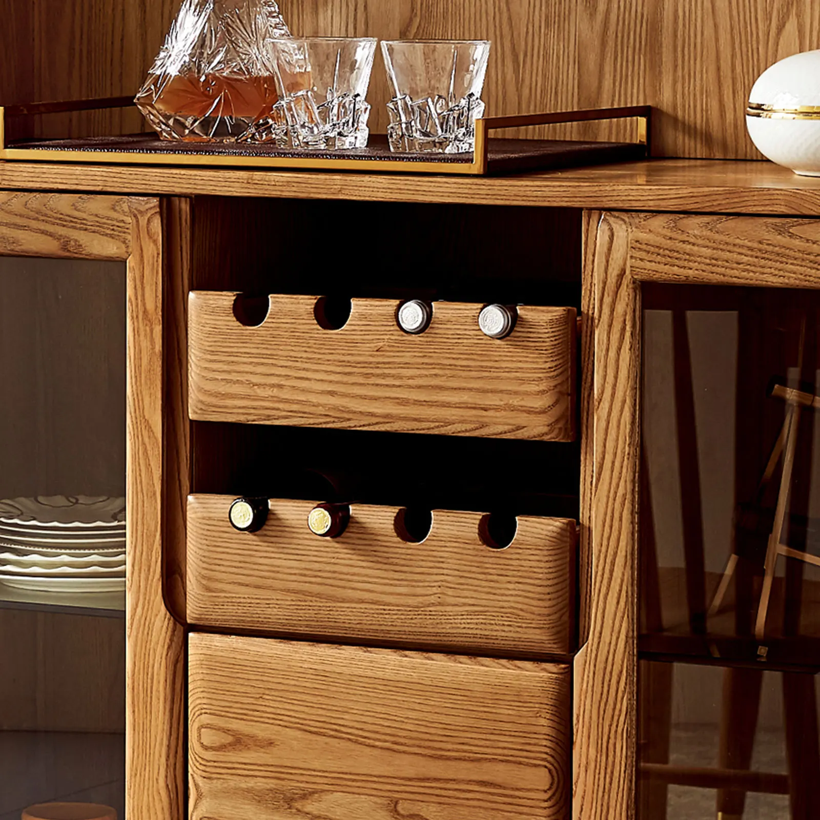 Shabby Chic Wooden Wine Cabinet With Barn Door Storage Cabinet Antique Buffet Sideboard