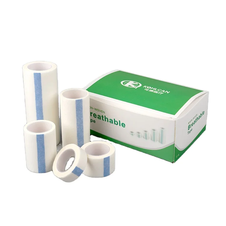 Medical Easy Tear Breathable Non Woven Adhesive Tissue Tape Non-woven Adhesive Tape paper tape