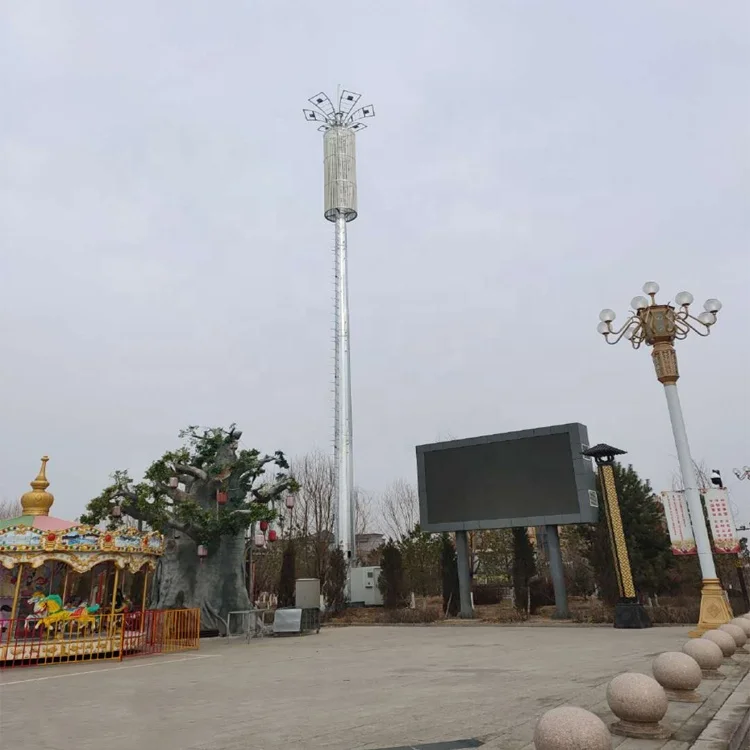 
Tv antenna tower communication tower spiral cable wind turbine mast tower 