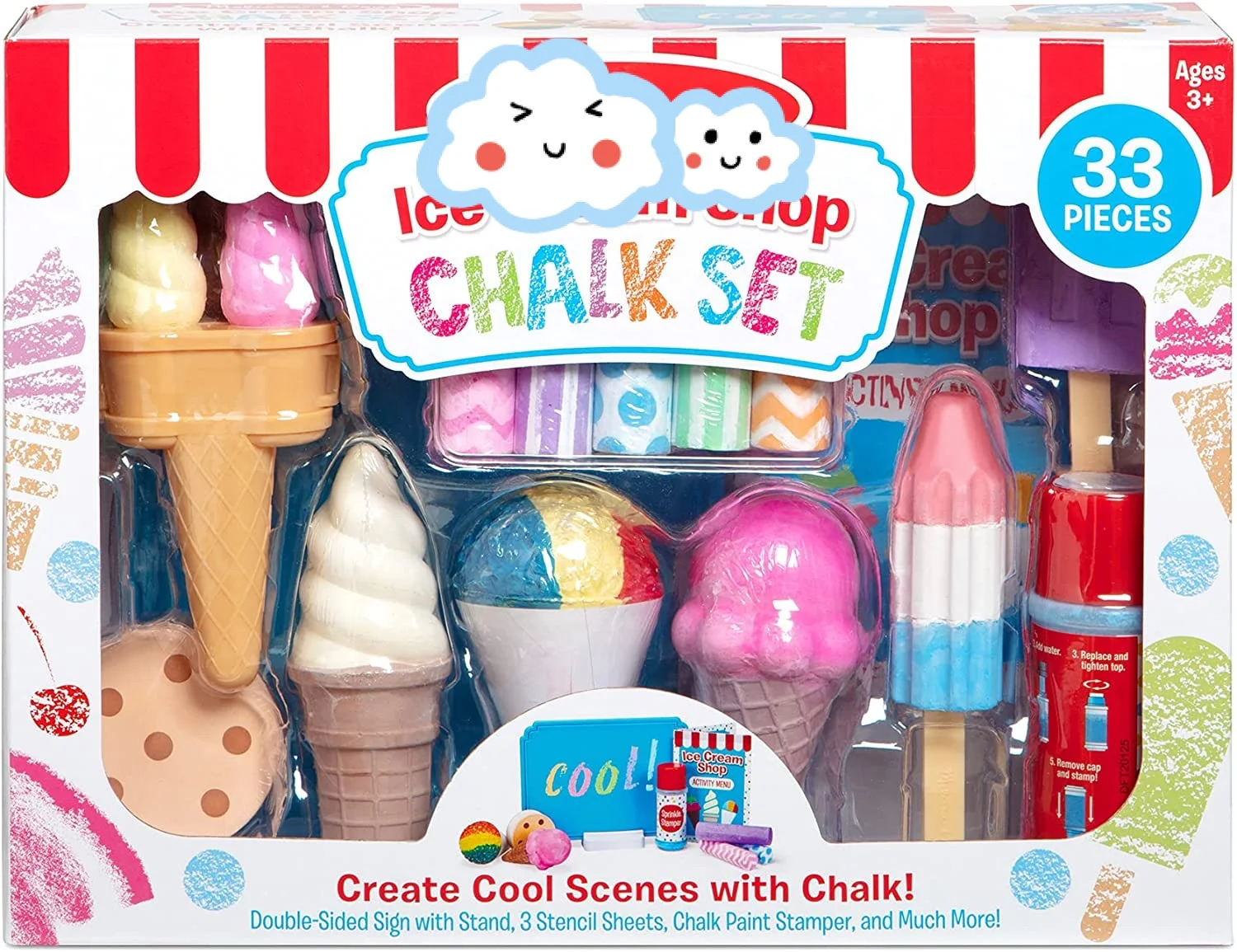 Тротуарный Мел для мороженого