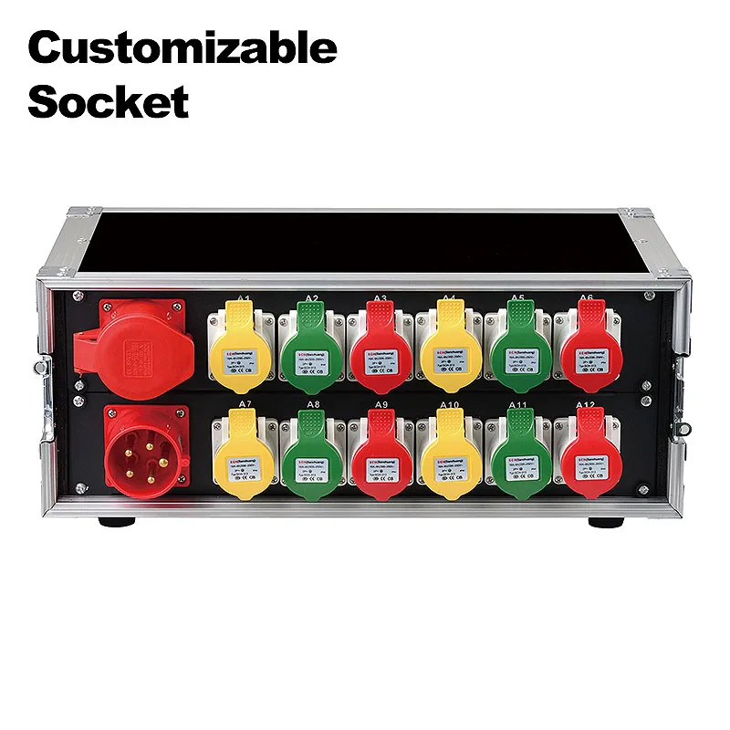 SHTX America/Oceania dedicated distribution box 12 way 380V Power Distro crate stage light show equipment 32 channel Power box