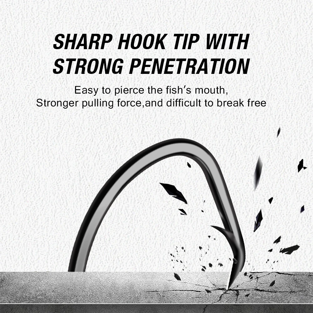 6/0 8/0 10/0 12/0 5X Hooks high carbon-steel Catfish Offset Wide Gap Octopus Hybrid Circle Hooks