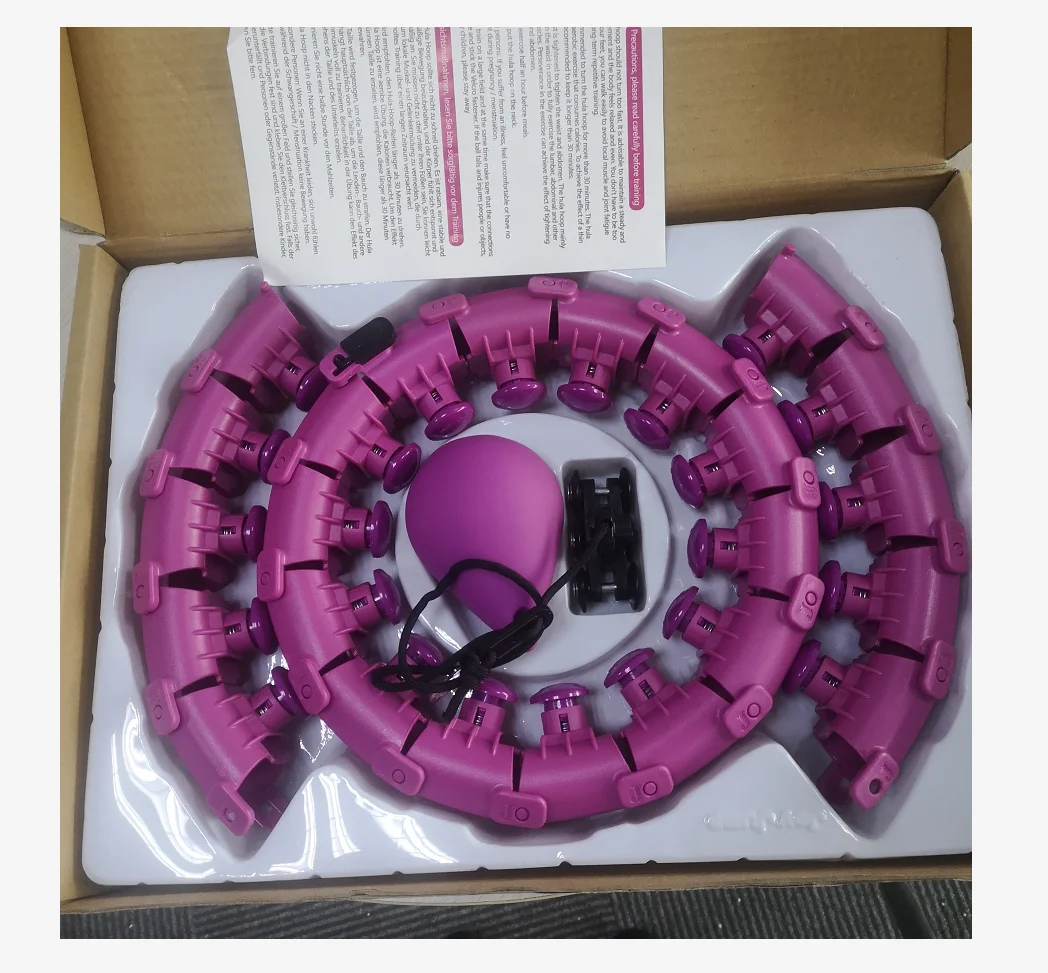 latest Low price wholesale waist massage fitness weighted hula plastic hoops for adults