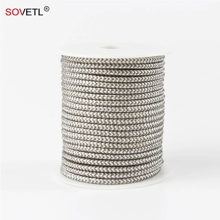 Silver Fiber Conductive Cord Antistatic ESD Rope For Aviation Projects