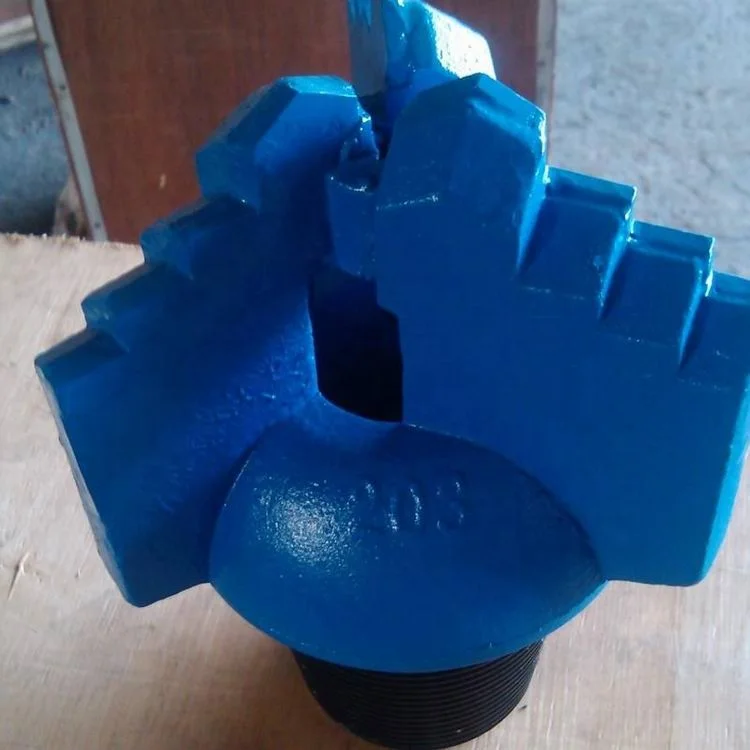 6 to 12 inch 3 Wings Step Water Well Drilling Drag Bit with Tungsten Carbide