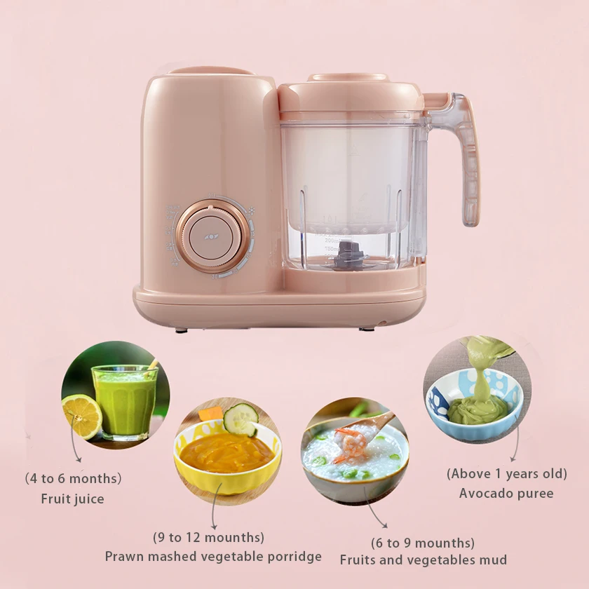 30 Minute Timer Food Processor Multifunction Baby Food Steamer Blender