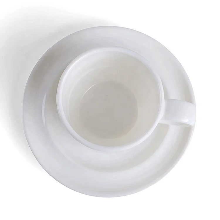 Factory Wholesale Cheap Bulk White Plastic Melamine Coffee Tea Cup Plate Saucer Set