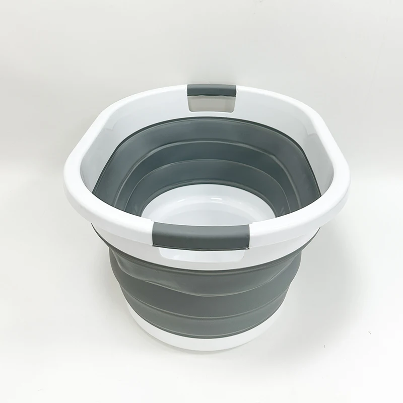 24L 36L Plastic Collapsable Laundry Basket Portable Washing Tub Foot Soaking Bucket Baby Bathtub Pet Bath Tub