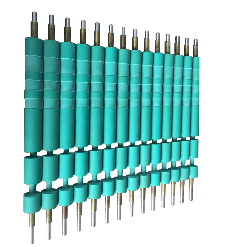 Custom Rubber Coated Roller Conveyor Belt Idler Rubber Roller