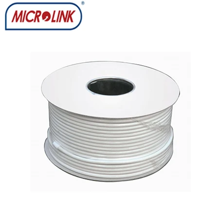 Microlink Best Quality RG6 Coax Cable 75-5 & 75-3 Efficient Flexible RG58 RG59 RG6 RG11 Coaxial Cable