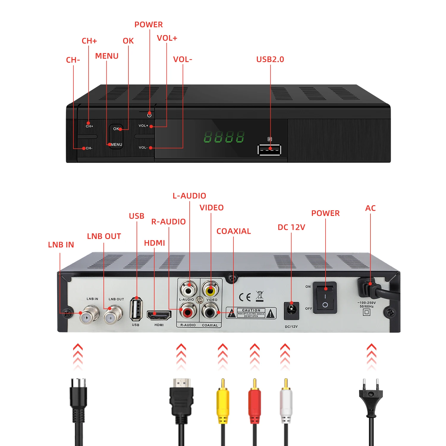 Dvb T2 S2 Dvb-s2 GX6602S H.264/265 DVB комбинированный приемник DVB-S2 DVB-T2 комплект компьютерной приставки
