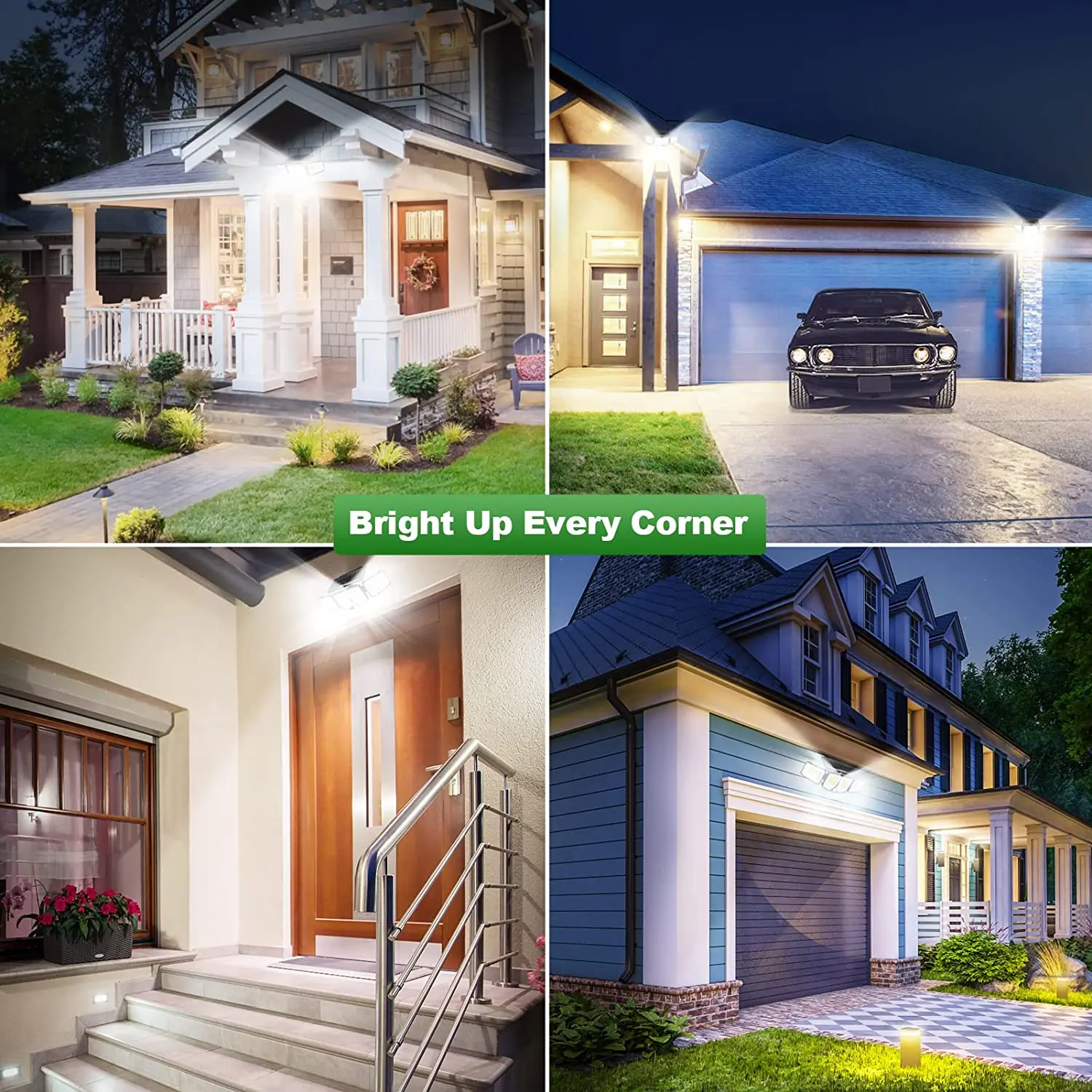 zj ip65 led flood light 3 lighting motion sensor 3 adjustable heads 270degree wide angle security solar lights outdoor 180 led