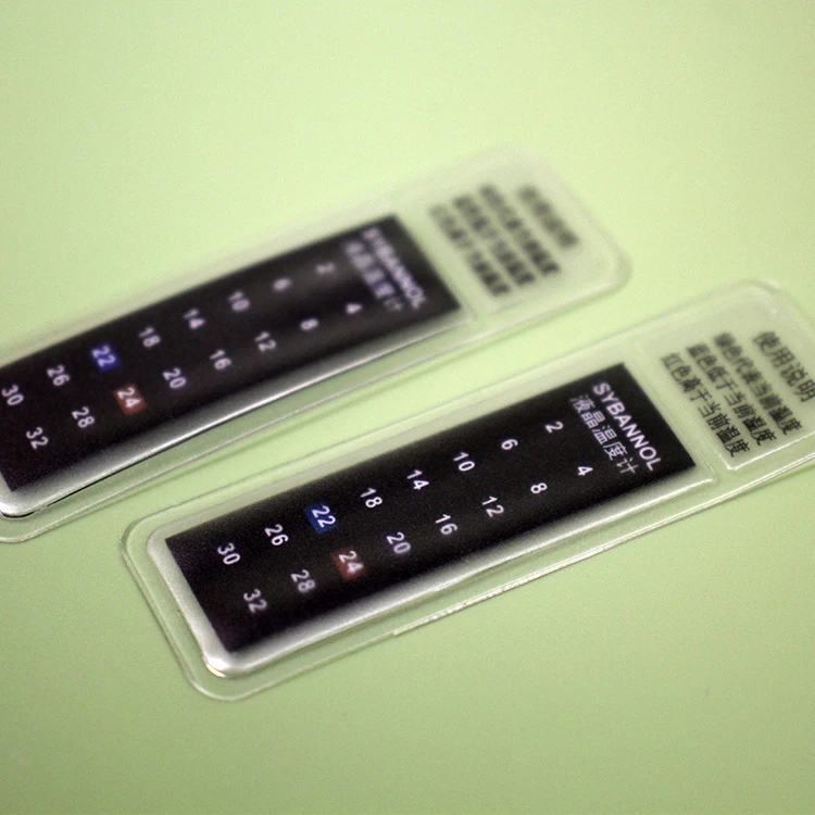 Wholesale New Products custom plastic lcd clothing thermometer strip digital cloth thermometer