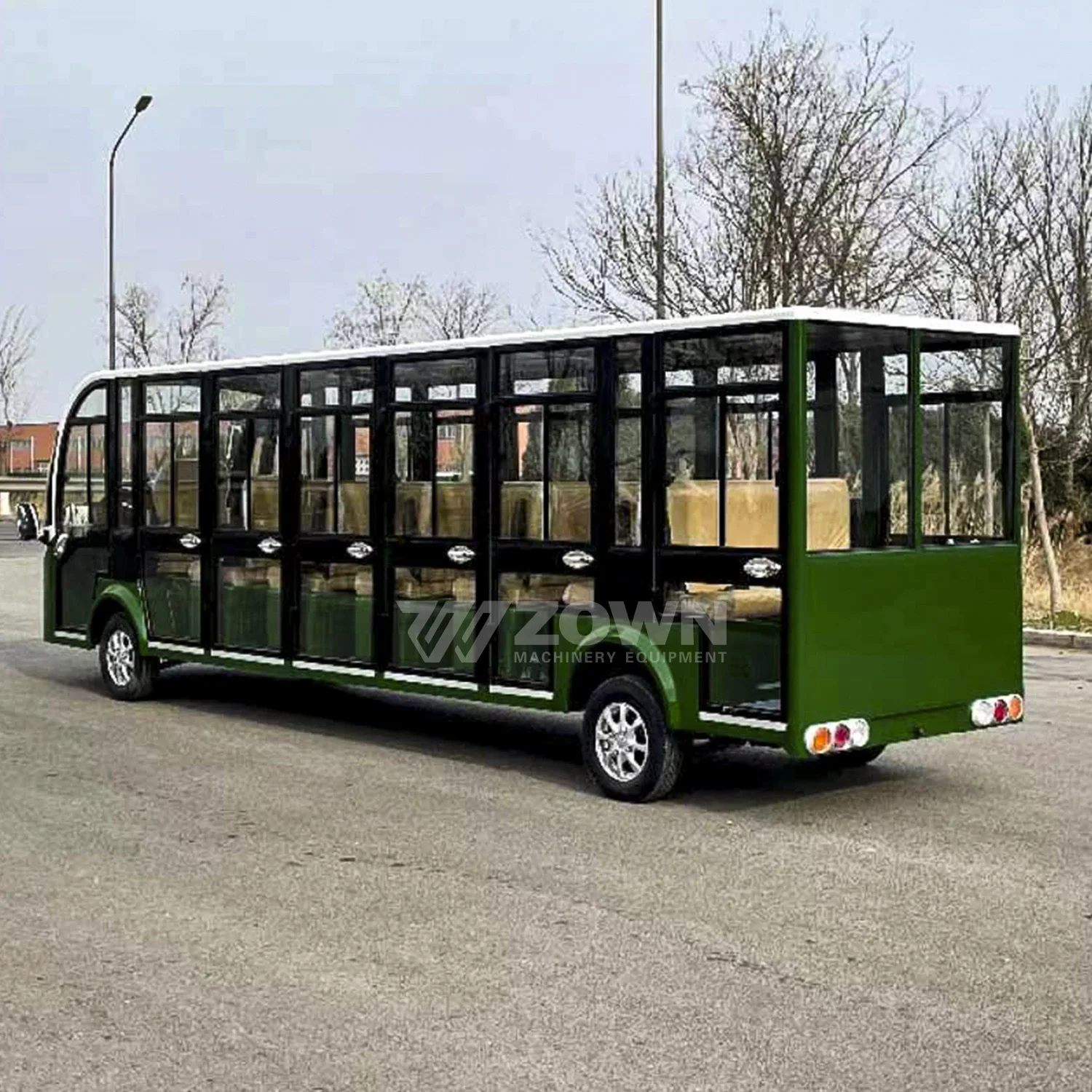 Best Selling 2024 Electric Bus Sightseeing 20 Seater Right Hand Drive Buses Luxury Tour Bus for Sale