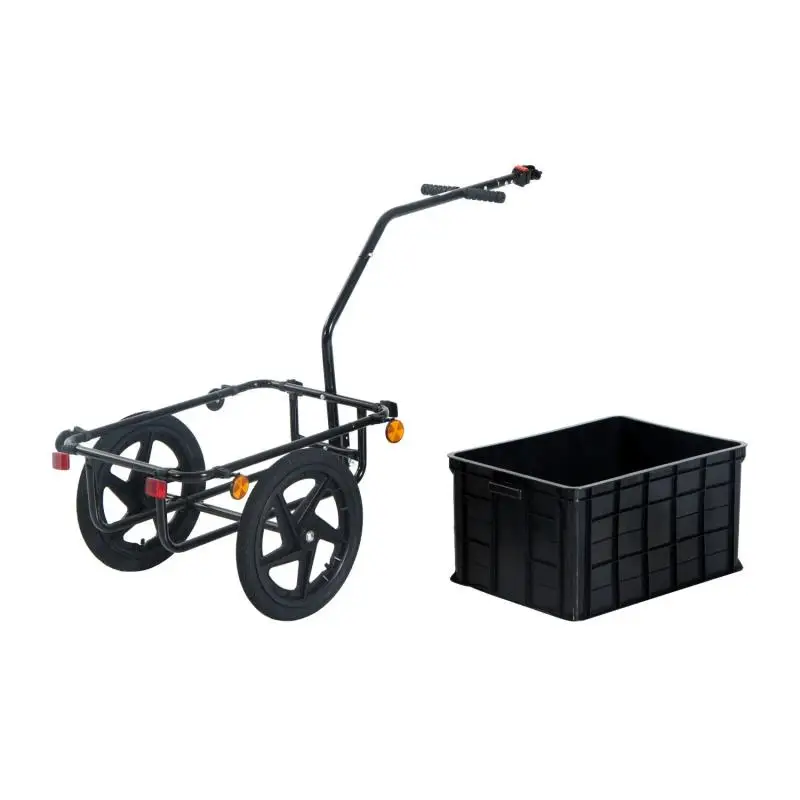 Hot Sale Stainless Steel Collapsible Foldable Trolley OEM ODM Bike Trailer for Cargo Storage Camping Wagon Cart Bicycle Trailer