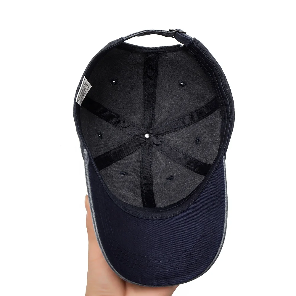 Wholesale Custom Print Smile Face Logo Baseball Cap Smiling Vintage Distressed Cotton Gorras Dad Hat Adjustable For Women Men
