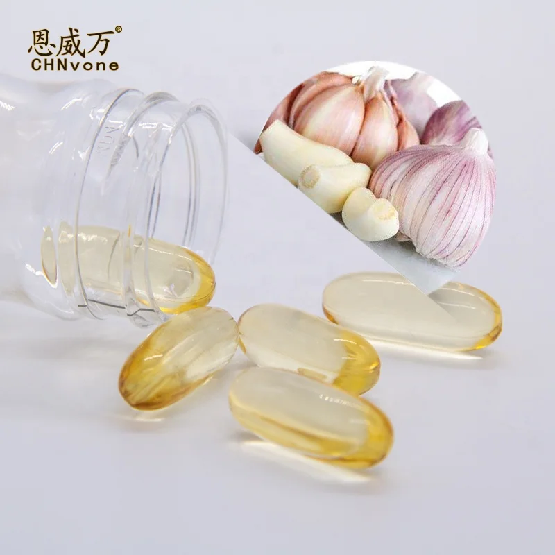
GMP Certificated good price vegan garlic oil softgel garlic essential oil soft capsule Prevent colds Build up resistance health 