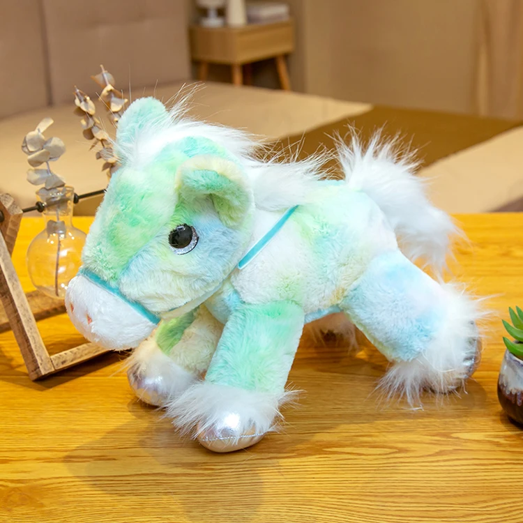 Colorful Stitch Cute Big Stuffed Animal Plush Jumping Horse