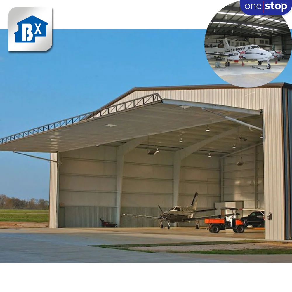 ONE-STOP Service Customizable Prefab Aircraft Storage Hangars and Prefabricated Steel Hangar Solutions for Secure