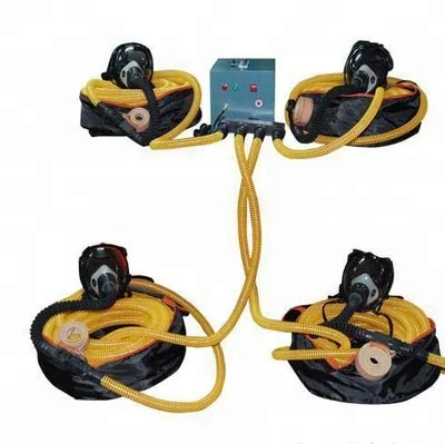 2 Persons Reusable Equipment Powered Long Tube Breathing Apparatus for Coal Gas Using