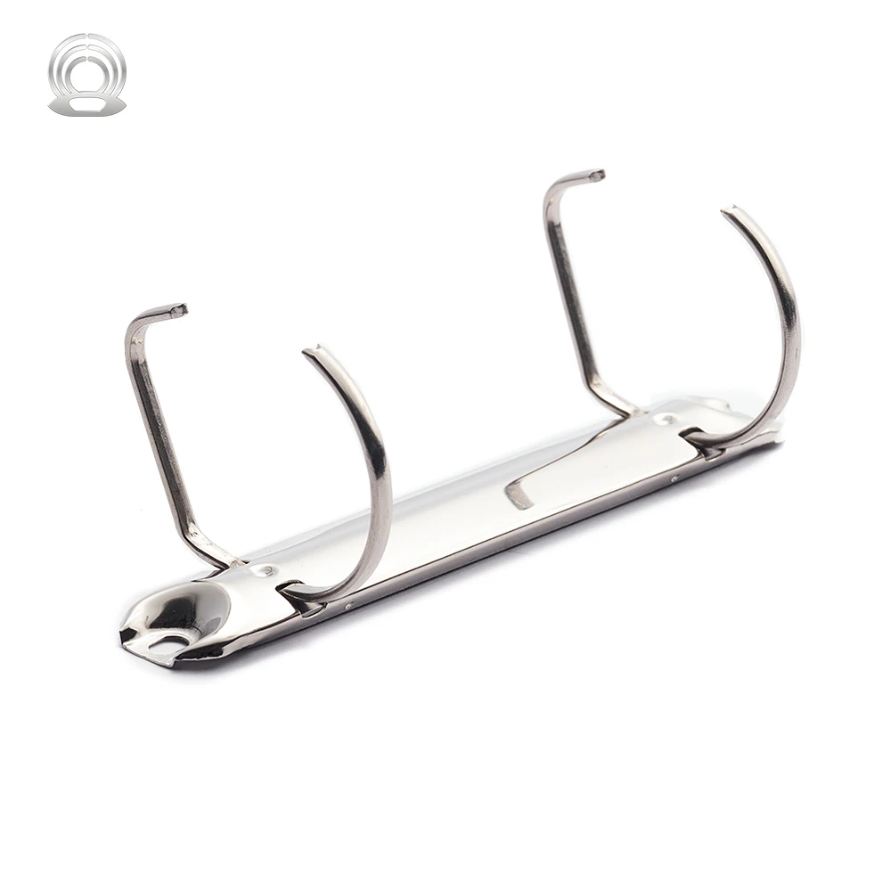 2-Hole Metal D Ring Binder Clip Folder Type with Strong Ring Mechanism