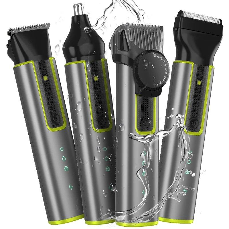 Lanumi 677 Hair Clipper Rechargeable Powerful Nose Trimmer Kit Hair Clipper Set for Men,pro Hair Clipper 4 in 1 Electric