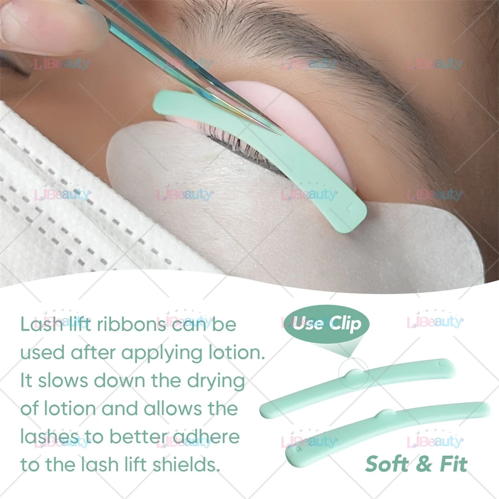 Wholesale price flexible lash lift silicone ribbon reusable lash lifting shield covers with logo