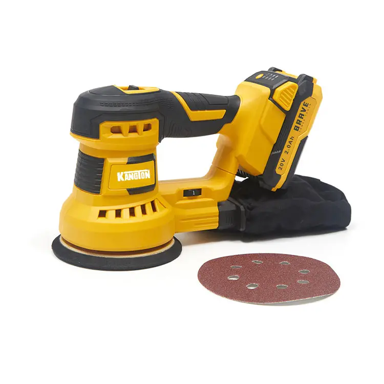 20V cordless rotary sander with dust self-collection electric sander with dust port