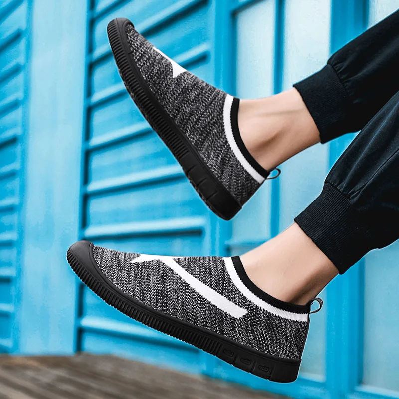 New Men Sneakers Casual Shoes Men Lovers Printing Fashion Flat  Vulcanized running Shoes