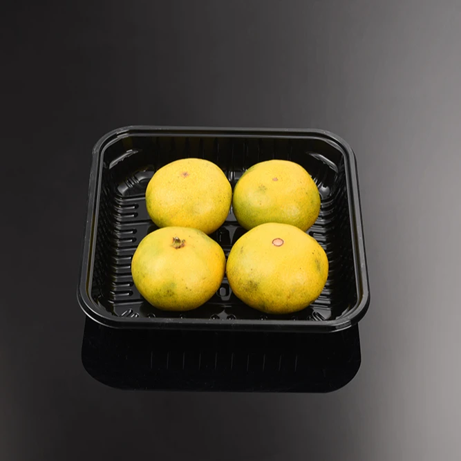 KCCB  Disposable Blister Food Container PET Plastic Vegetable Fruit box Salad Packaging Box Blister Containers Tray foodbox