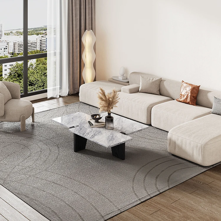 New Arrivals Black Oak Wooden Legs Irregular Coffee Table Living Room Furniture Tea Center Coffee Table