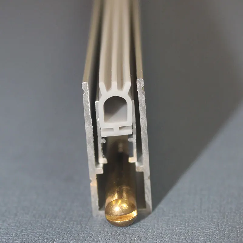 Wind water cut sound proof Aluminum automatic door bottom drop down seal stopper/under door seal