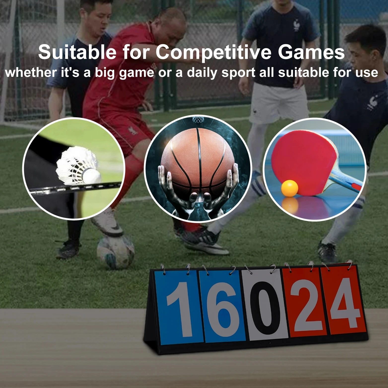 Hot Selling Plastic Folding Competition Scoreboard for Basketball Volleyball and Table Tennis Ball Scoreboard