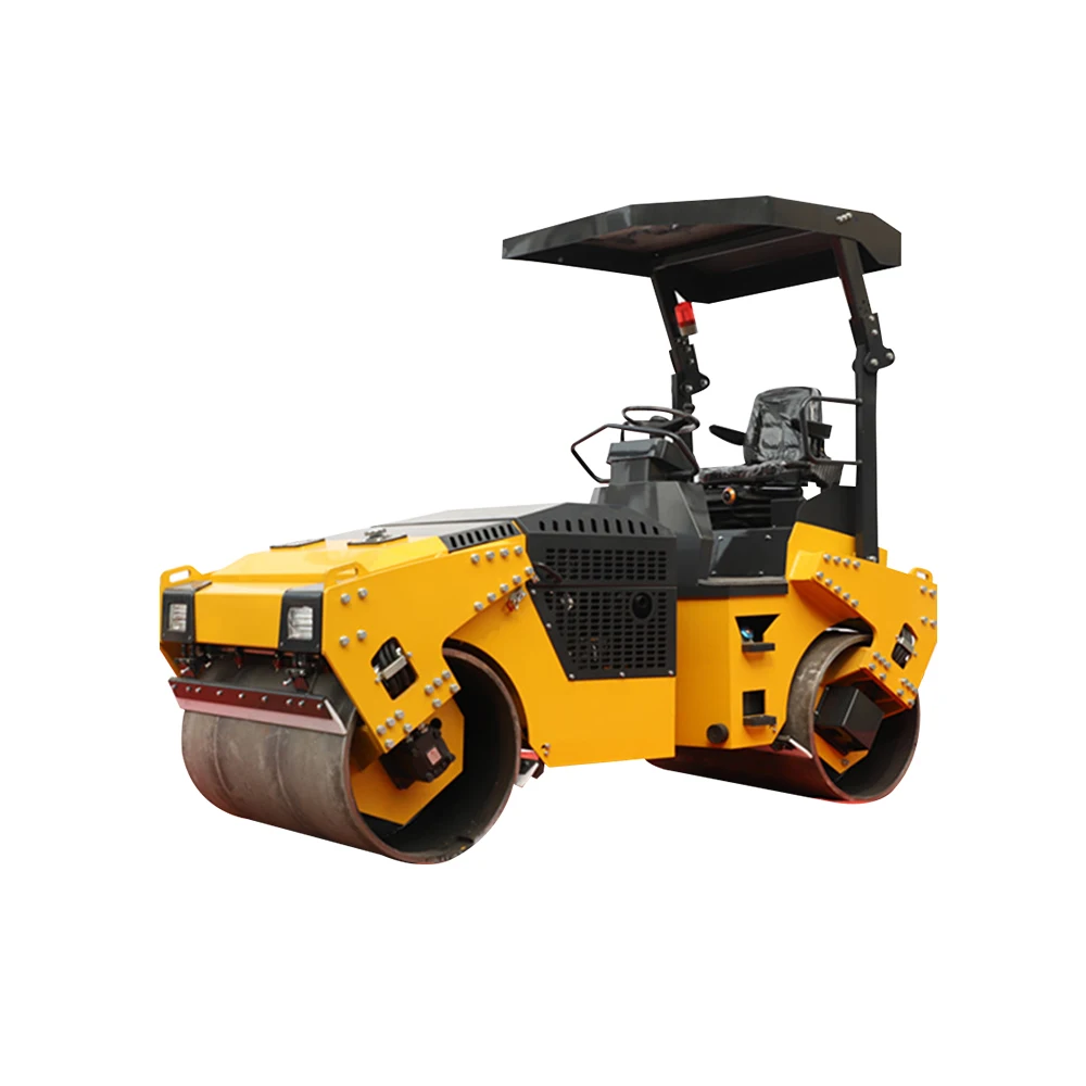 good quality light construction double-drum compactor 3 ton hydraulic pump vibratory road roller