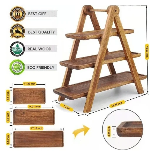 Kitchen Parties Food Grade Acacia Steak Serving Cutting Board Rectangle Pizza Bread steak Dinner Wood Plate for food