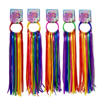 54CM ribbon dancing gymnastics Dance Ribbons Streamers Gymnastics Ribbon Wands for Talent Shows/Artistic Dancing/Baton Twirling
