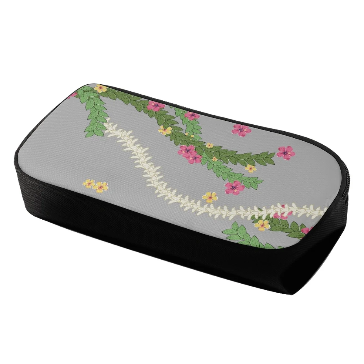 Custom Logo Pua Kalaunu Lei Pakalana Print on Demand Pencil Bag Puakenikeni Pen Case Zipper Closure School Pencil Case for Kids