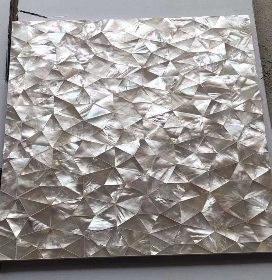 Белая перламутровая плитка Backsplash Sea Shell декоративная мозаичная